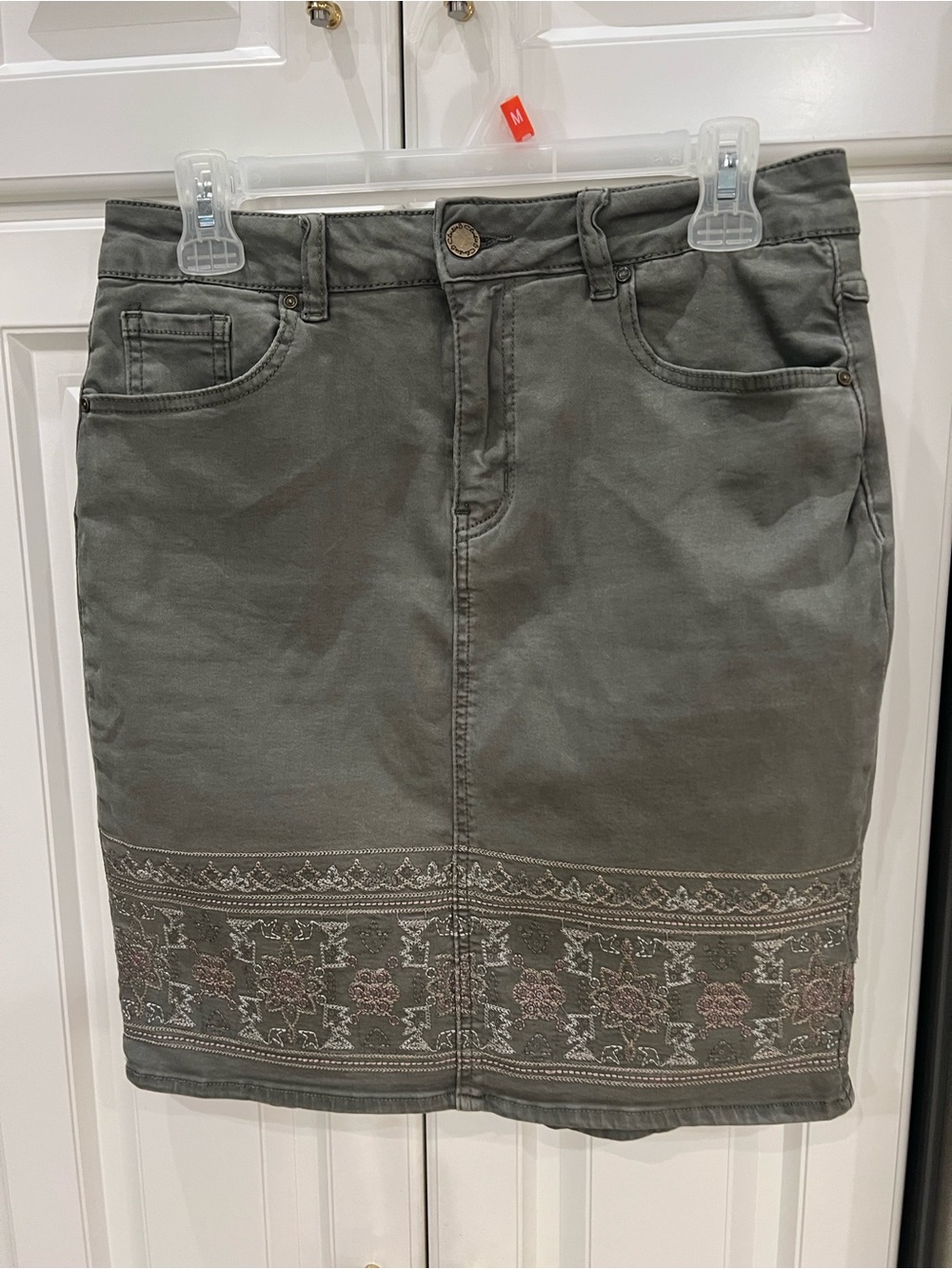 Charlie B Olive Green Skirt/Skort